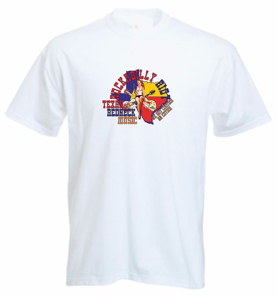 

new 2019 summer casual t-shirt printing printed pure cotton men rockabilly riot texas redneck music uk blues rock t shirt