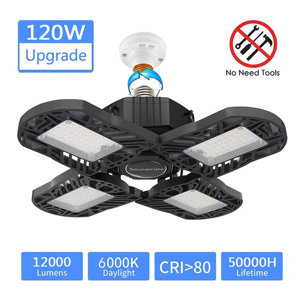 

traffic light 120w aluminum led garage upgrade 4 panels commercial /shop/ barn /bay/ceiling multi-function
