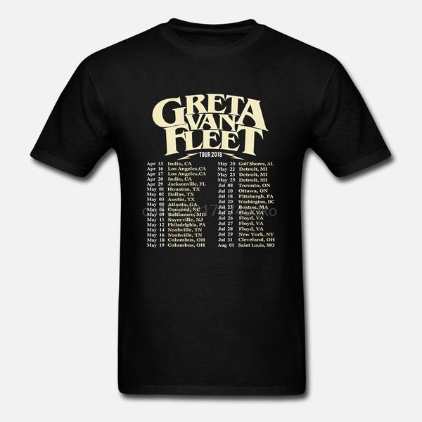 

new popular greta van fleet tour dates 2020 black tee t-shirt women tshirt