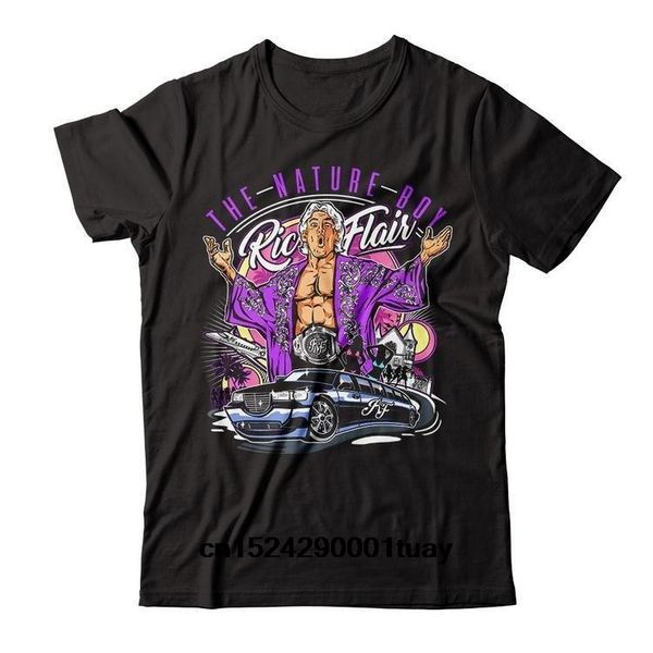 

ric flair the nature boy male black t shirt tees clothing