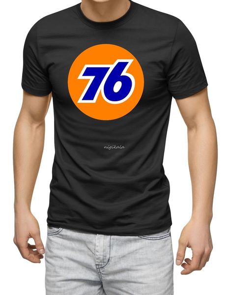

retro union 76 petrol t-shirt, gas station, oil, motorsport, car, auto black wholesale tees summer men's fashion tee