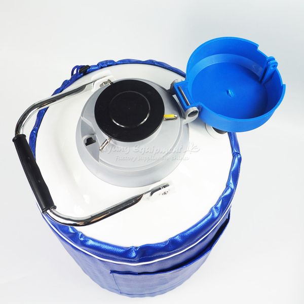 

liquid nitrogen tank 3l liquid nitrogen container cans be made of aviation aluminum with protect cases