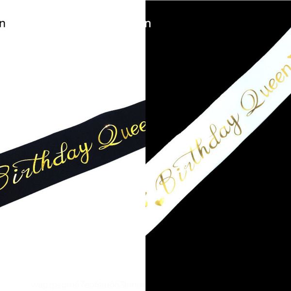 

new gilded birthday queen girl shoulder strap shoulder strap party decoration gift belt kbwzn