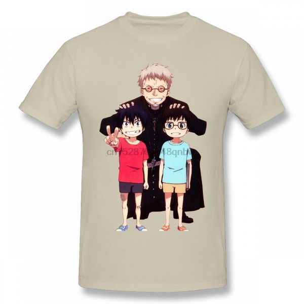 

anime blue exorcist t shirt leisure t shirt men o-neck cotton 3xl short sleeve custom tees shirts homme