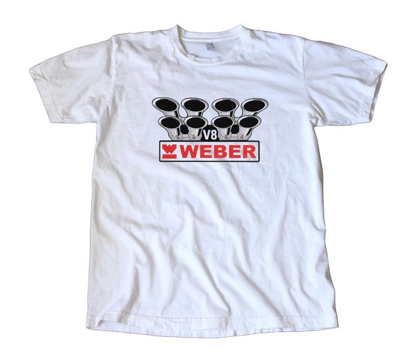 

2019 new arrival men fashion vintage weber v8 decal t-shirt - rod, speed equip, drag racer chevy summer tee shirt