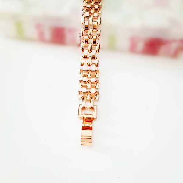 

new bracelet trendy 585 rose gold color women jewelry fashion 19cm long hand catenary link lady11, Golden;silver