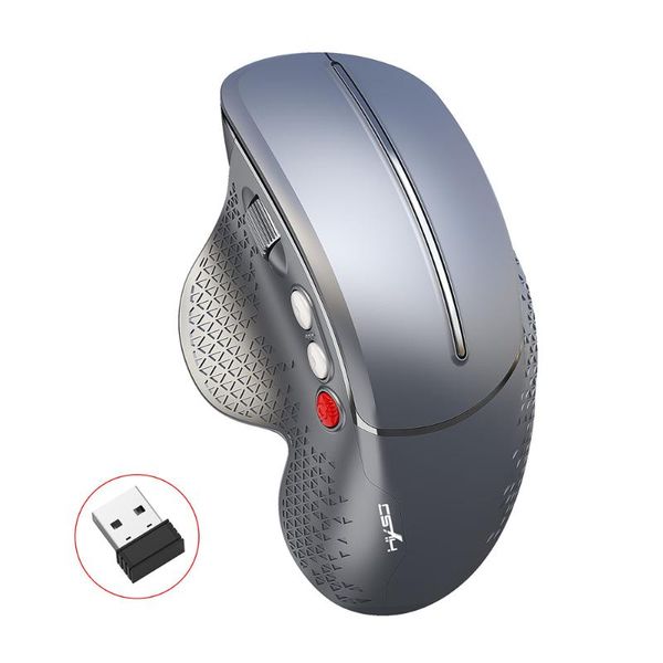 

hxsj t32 2.4ghz vertical wireless mute mouse 6 keys 3600dpi mice professional wireless gaming mouse for pc laptop