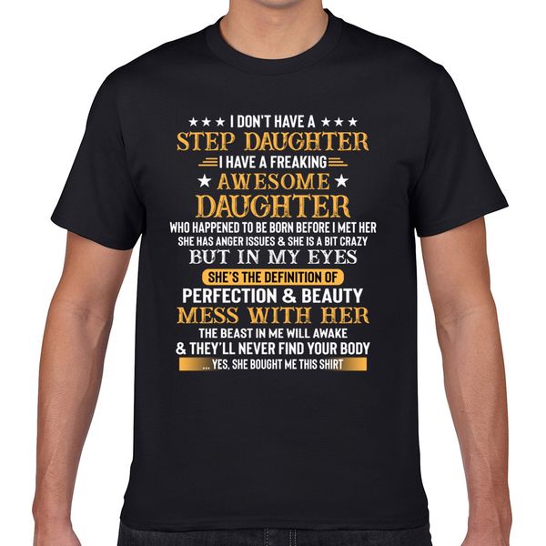 

t shirt men i have a stubborn daughter vogue vintage geek cotton male tshirt xxxl
