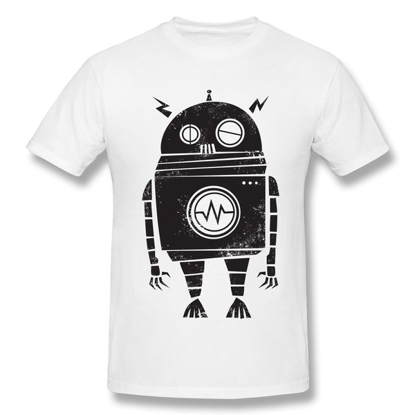 

big robot 2 t-shirt men letter печать базовая tee shirt забавный дизайн с коротким рукавом streetwear печать homme вверх