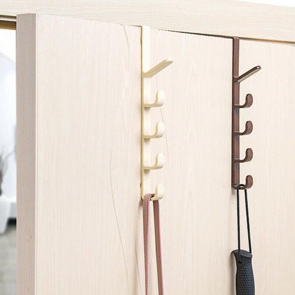 

new multi-purpose five-segment hooks storage household hook rack organizer clothes coat hat bag hanger holder 2020
