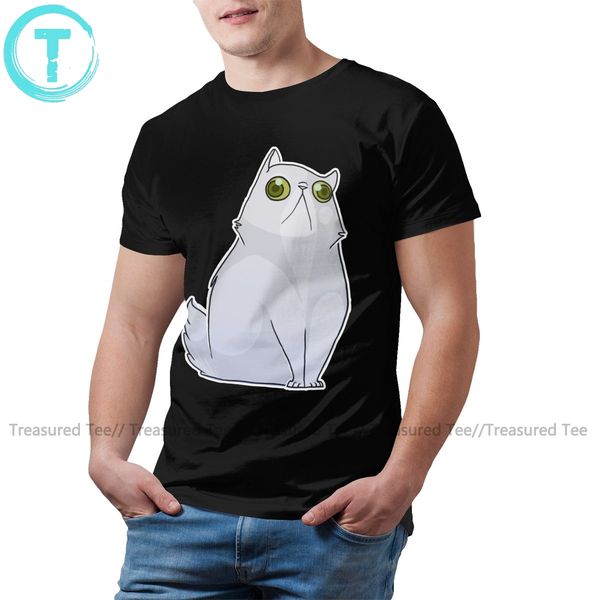 

persian cat white t shirt white persian cat t-shirt men plus size tee shirt funny fashion print cotton tshirt