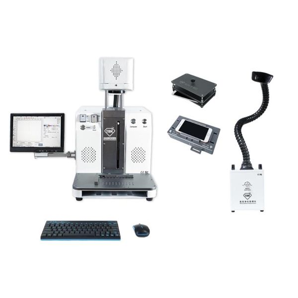 

2020 tbk-958c wireless control laser separate machine built in computer for 7-11pro back cover glass repair diy engraving