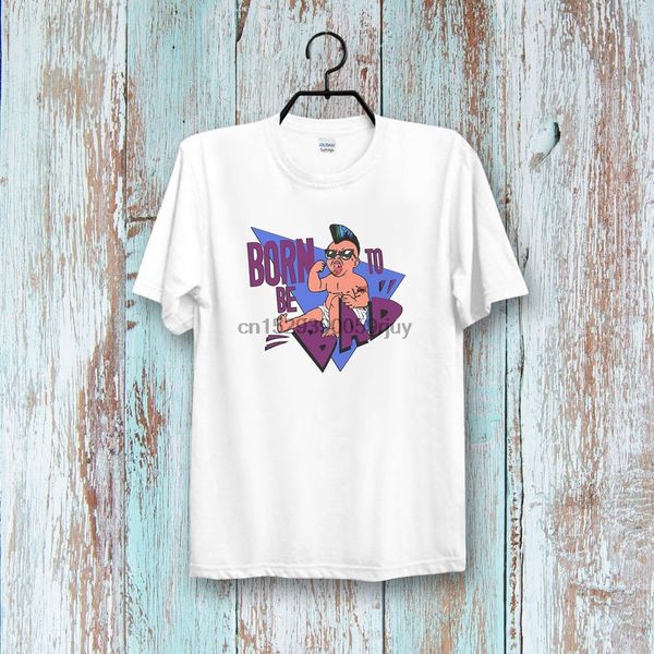 

born to be bad twins 80s punk baby retro super cool vintage tee & ladies t shirt b272