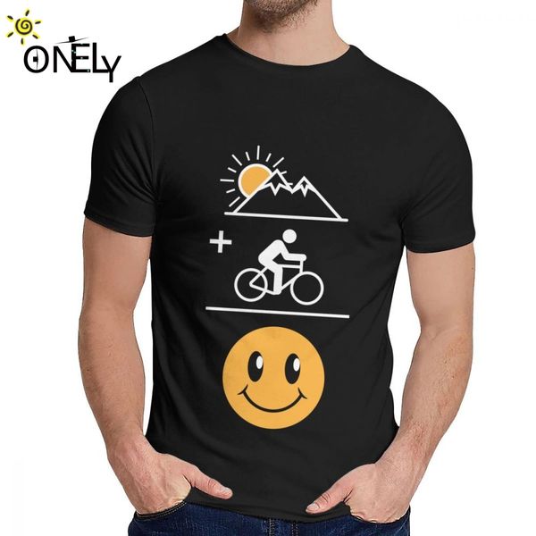 

100% cotton mtb bike smile tee shirt new arrival young style fashion o-neck tee