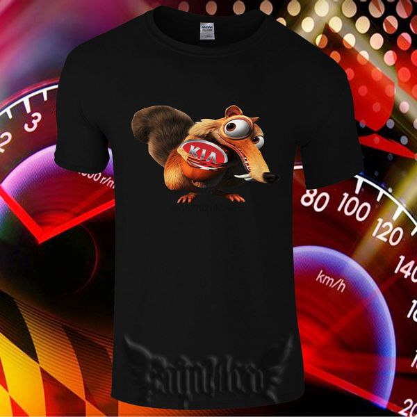 

limited kia squirrel logo crew neck men's funny t-shirt usa size s - 3xl