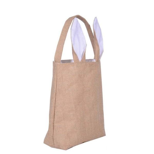 

5 colors funny design easter bunny bag ears bags cotton material easter burlap celebration gifts christmas bag cotton handbag new