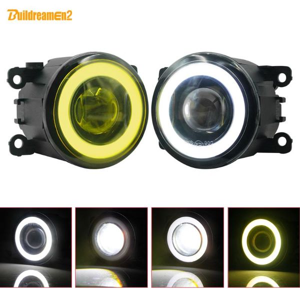 

2 x car led fog light angel eye drl front fog lamp for duster clio megane twingo trafic scenic koleos kadjar lodgy kwid