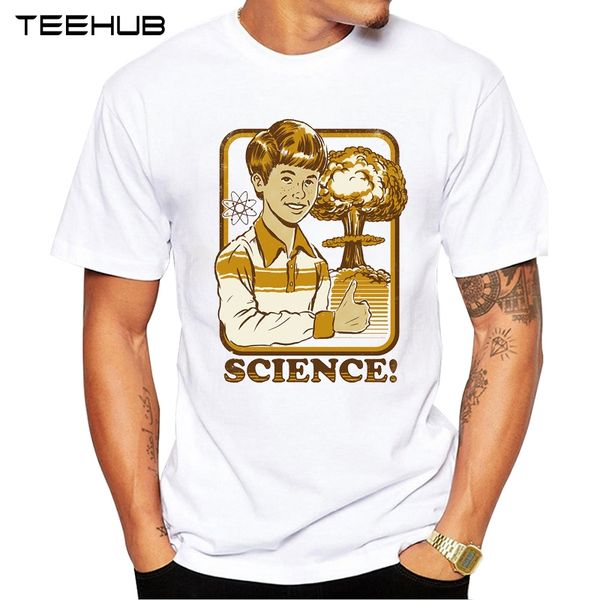 

teehub мужская новая мода наука дизайн с коротким рукавом футболка прохладный printed tops hipster футболках