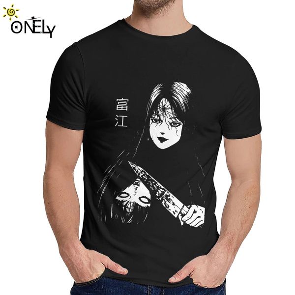 

soft slim junji ito tomie t shirt man new design young style classic o-neck tee