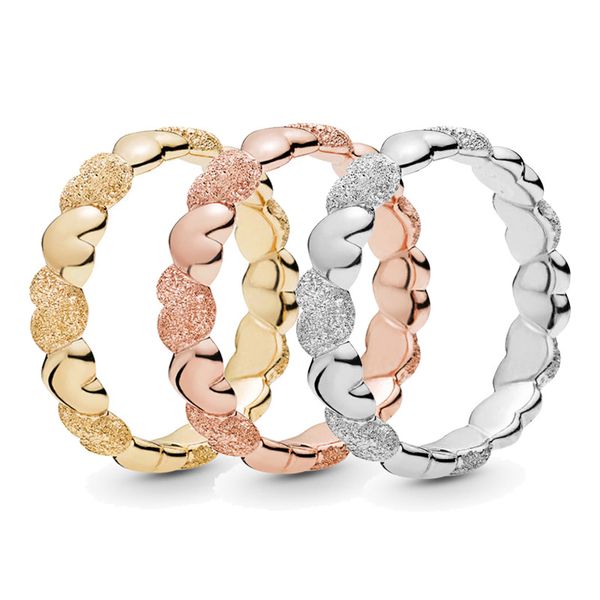 

новый яркий матовый сердце кольцо сплава цвета золота сердца кольца для женщин темперамента подарка оптовая обручальные кольца обручальные к, Slivery;golden