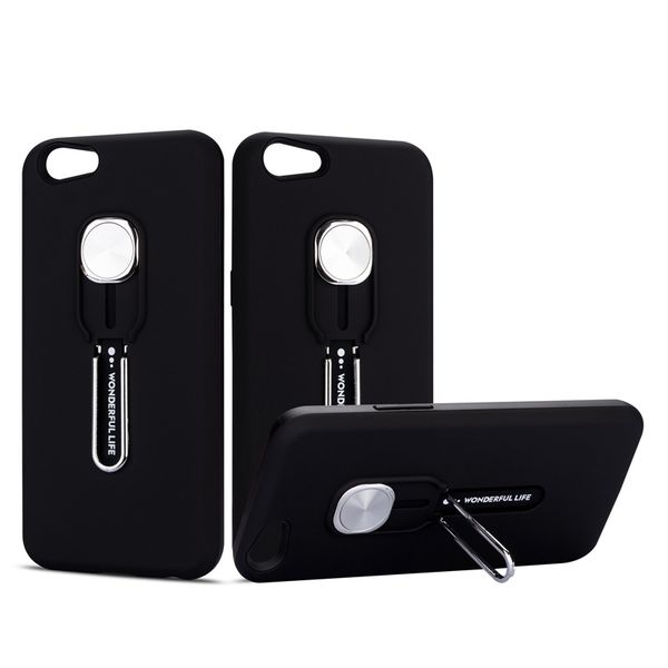 

for oppo a59 f1s case with finger ring phone stand dual layer phone casing magnetic car mount phone case with kickstand