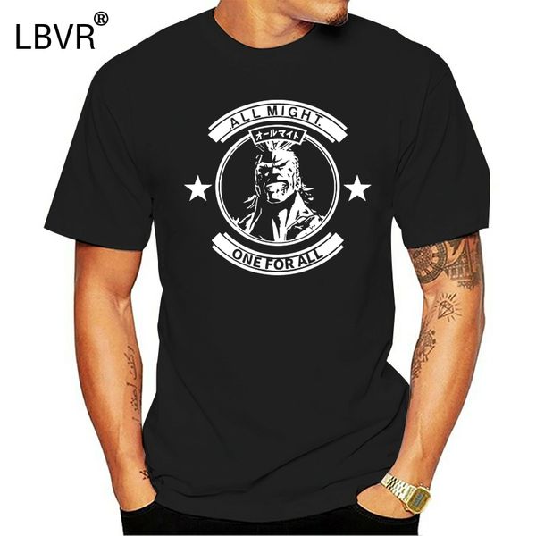 

rare all might one for all japanese gym kanji lift sport men black t shirt