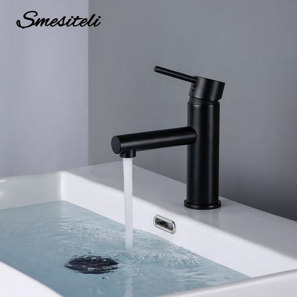 

bathroom sink faucets ly modern basinfaucet black or brushed gold solid brass single handle and cold water mixer tap