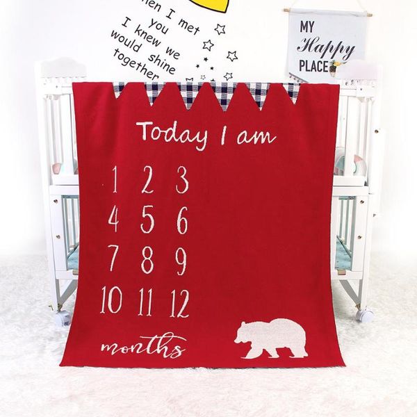 

new baby christmas milestone blanket children p souvenir blanket knitted full moon gift