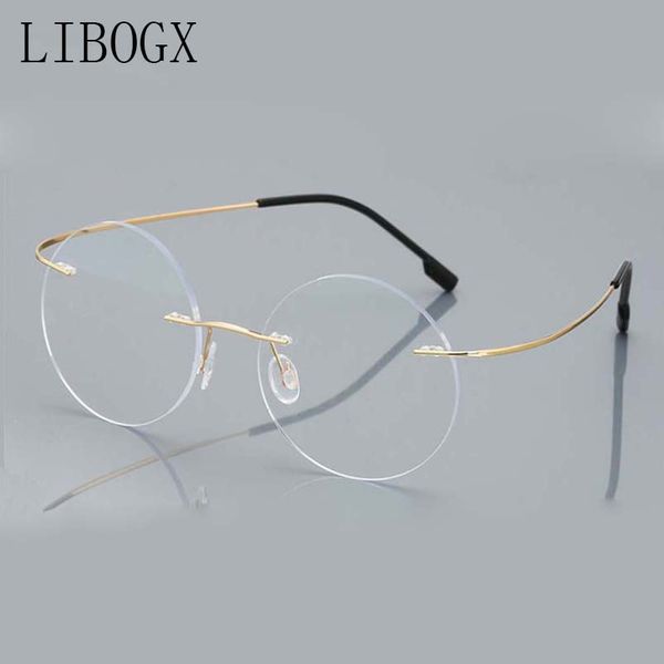 

ultra light frameless universal reading glasses for men and women fashion round anti-blue reading glasses, White;black