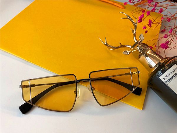

the latest avant-garde designer sunglasses 0346 popular small frame metal frame light color lens tide people must protection eyewear, White;black