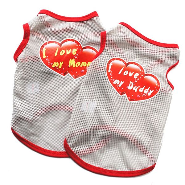 

summer puppy dogs tshirt clothes dog shirt pet clothes casual vests for small medium pets dogs