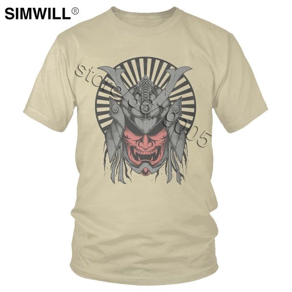 

fashion brand vintage samurai t shirt men print cotton bushi t-shirt o-neck short sleeved japanese buke warrior tshirt gift tee