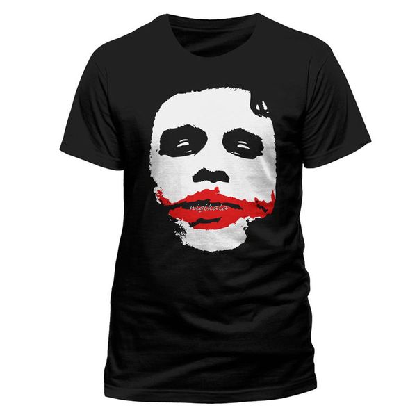 

batman heath ledger joker dark knight официальный tee футболка мужская унисекс короткий рукав рубашки мужчин