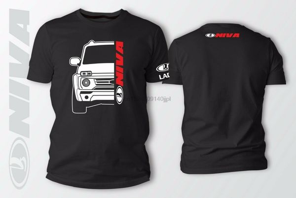 

lada niva bronto car auto black t-shirt 100% cotton xs-3xl