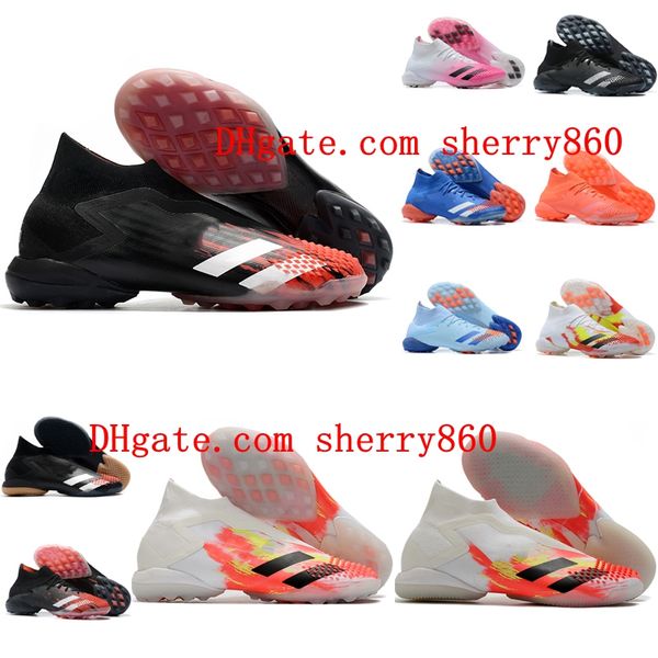 2021 Hochwertige Herren-Fußballschuhe Preator Mutator 20+ IN TF-Stollen Indoor-Rasen-Fußballschuhe Sneakers Scarpe da Calcio Breathabl