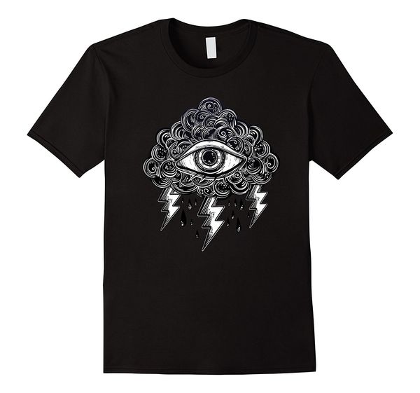 

2019 мода горячих продаж stay weird - all seeing eye tshirt - гипноз психических татуировок tee рубашка