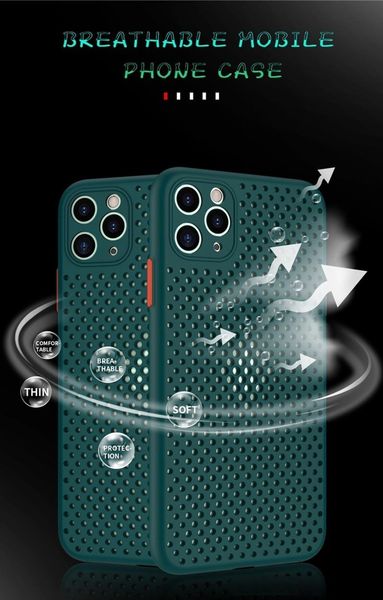 

liquid silicone shockproof phone soft cover case for iphone 11 pro max xs xr x 8 7 6 vent fan hole good sale