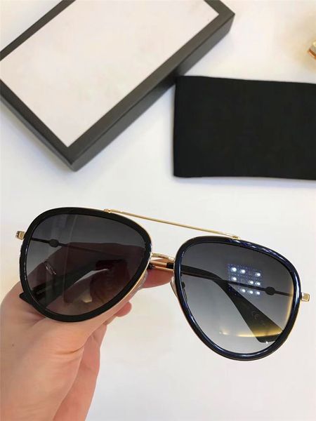 

new fashion designer sunglasses 0062 classic pilot frame simple summer style uv400 lens protection eyewear with box, White;black