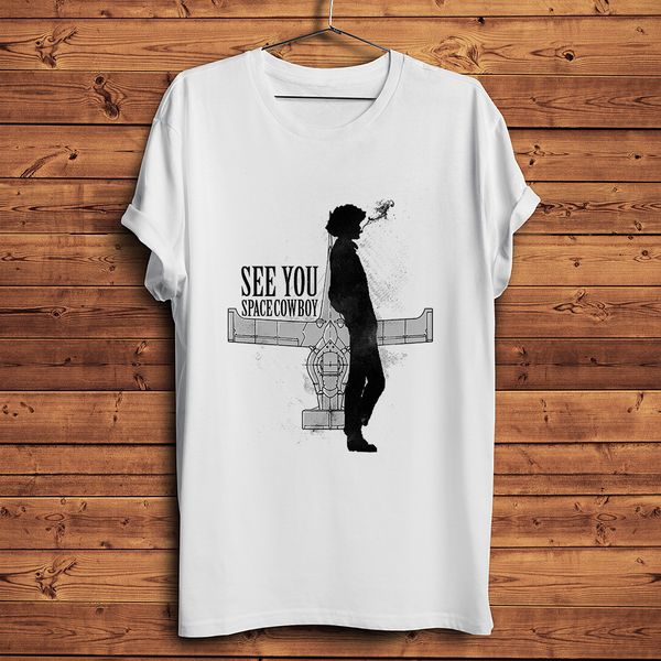 

cowboy bebop space hunter funny anime tshirt men new white short sleeve homme casual t shirt japan manga streetwear tee