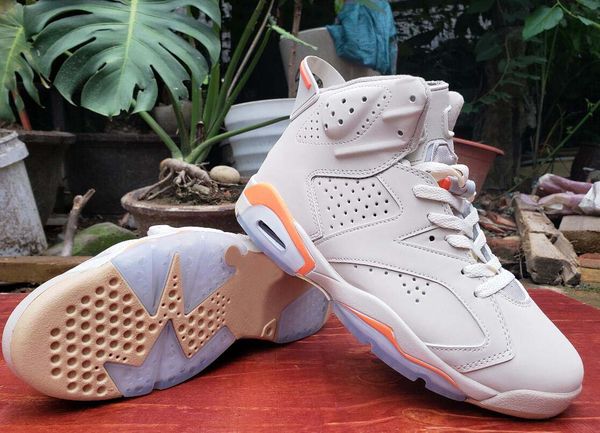 

2020 new 6 white orange mens basketball shoes smoke grey 6s jumpman trainers sneakers outdoor sports des chaussures size 13