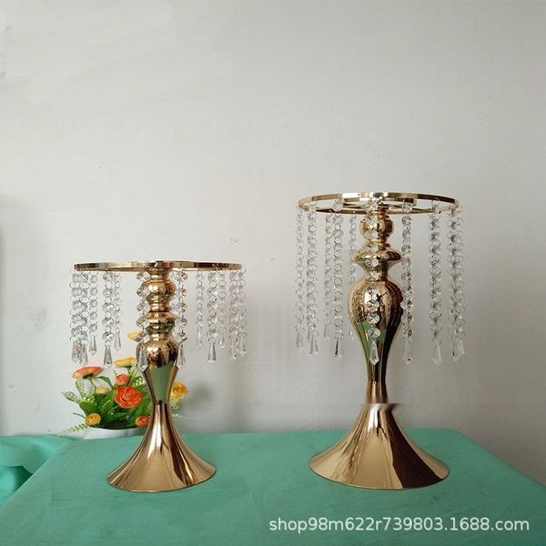 

2019 new road lead iron golden mermaid candlestick main table candlestick props vase props vase table european style ornaments kuqky
