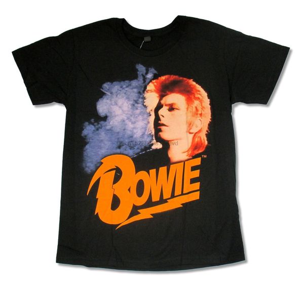 

david bowie orange hair black t shirt new official adult
