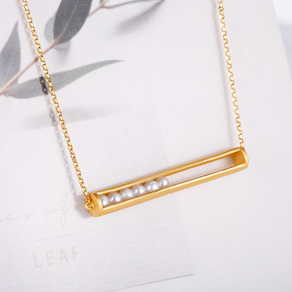 

pendant necklaces mengyi dainty minimalism golden choker hollow rectangle necklace sliding design women's daily jewelry clavicle chain, Silver