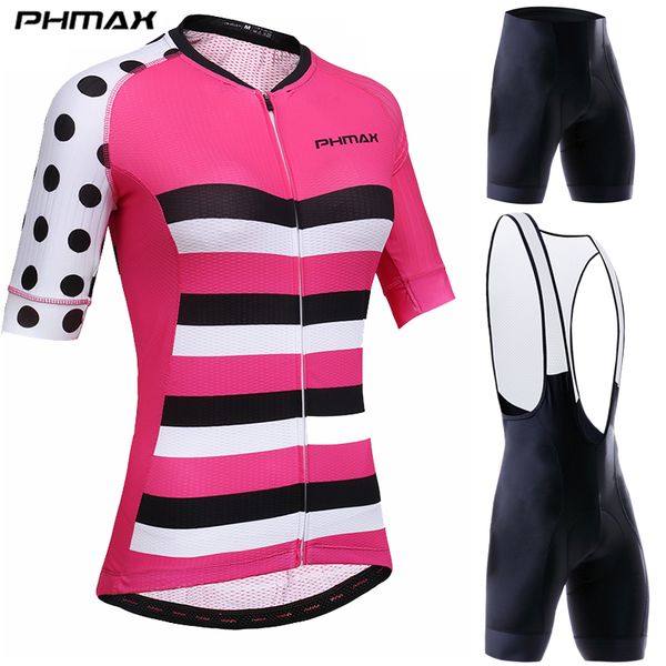 

phmax summer anti-uv задейсейся одежда женщины quick-dry mtb велосипед велоспорт джерси установить с коротким рукавом велогонка, Black;blue