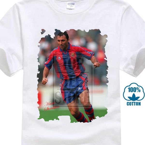 

hristo stoichkov new man design t-shirt anime funny men's funny
