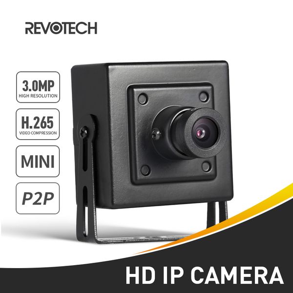 

h.265 mini hd 3mp ip camera 1296p / 1080p security metal indoor onvif p2p cctv system video surveillance hd black cam