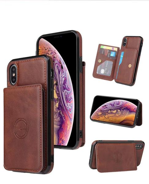 

hybrid shockproof wallet case magnetic flip cover stand credit card id phone protective skin for iphone 11 pro max xs x 8 7 plus