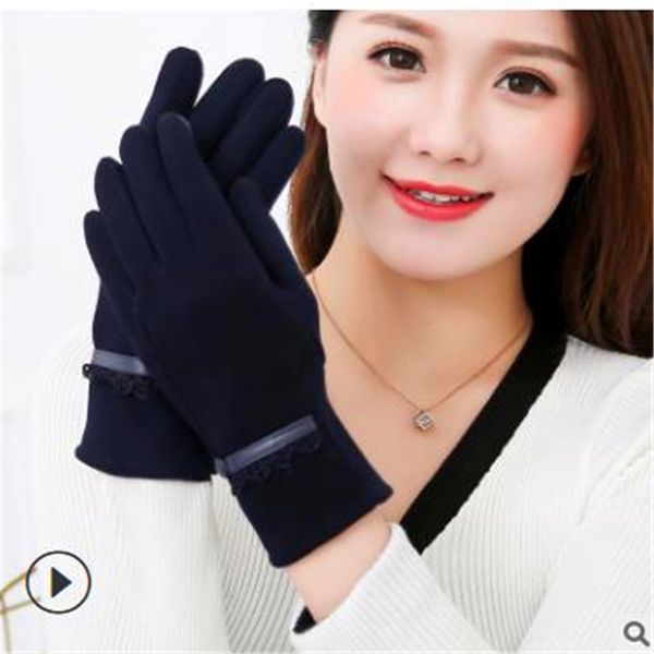 

cashmere touch screen gloves ms autumn/winter fashion fun outdoor cycling drive mobile game refers to the set of all hx-941, Blue;gray