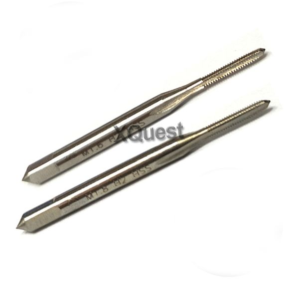 

xquest hand tap m2.2 m2.3 m2.5 m2.6 x 0.45 fine thread straight flute taps m1 m1.1 m1.2 x0.25 m1.4x0.3 m1.6 m1.7 m1.8 x0.35