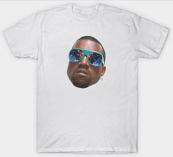 

kanye west t shirt head rap hip hop music sunglasses funny short sleeve cotton t-shirts round neck men tee